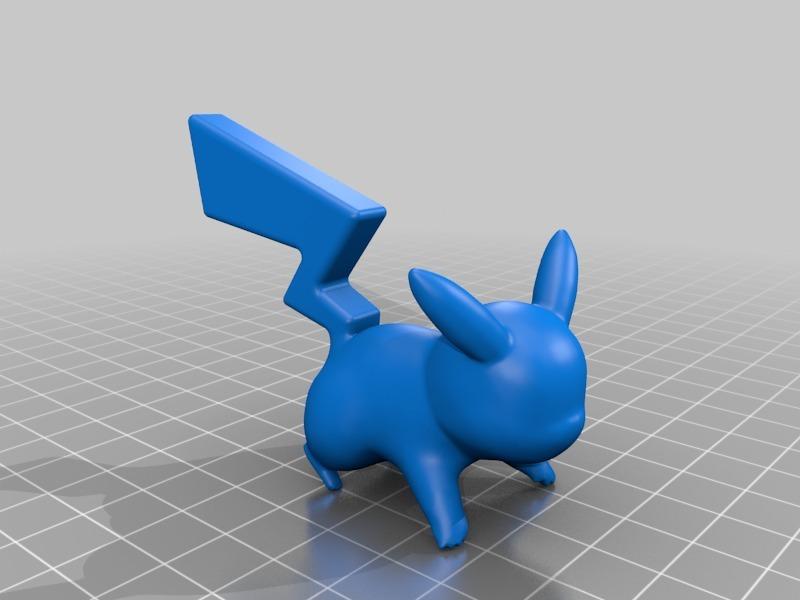 Pikachu tail fix (and flower pot) 3d model