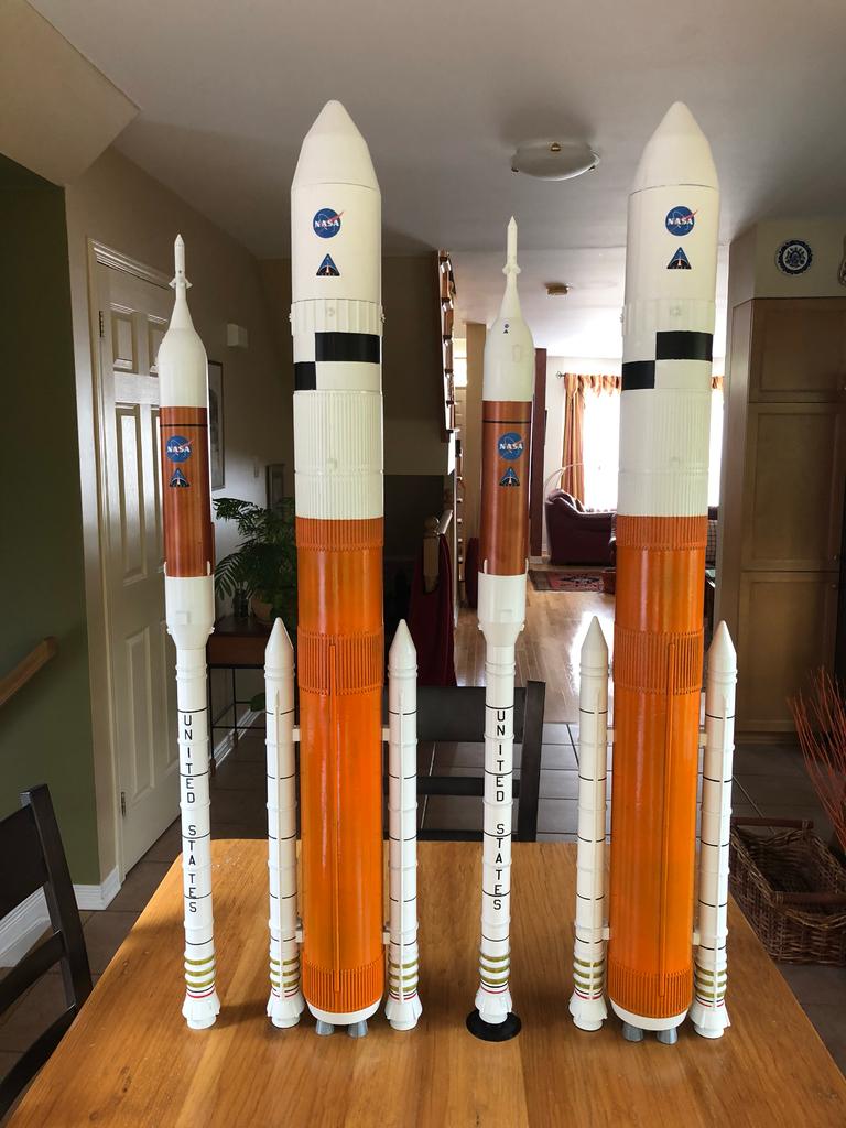 NASA Ares I & Ares V 1:100 Flying Model Rockets 3d model