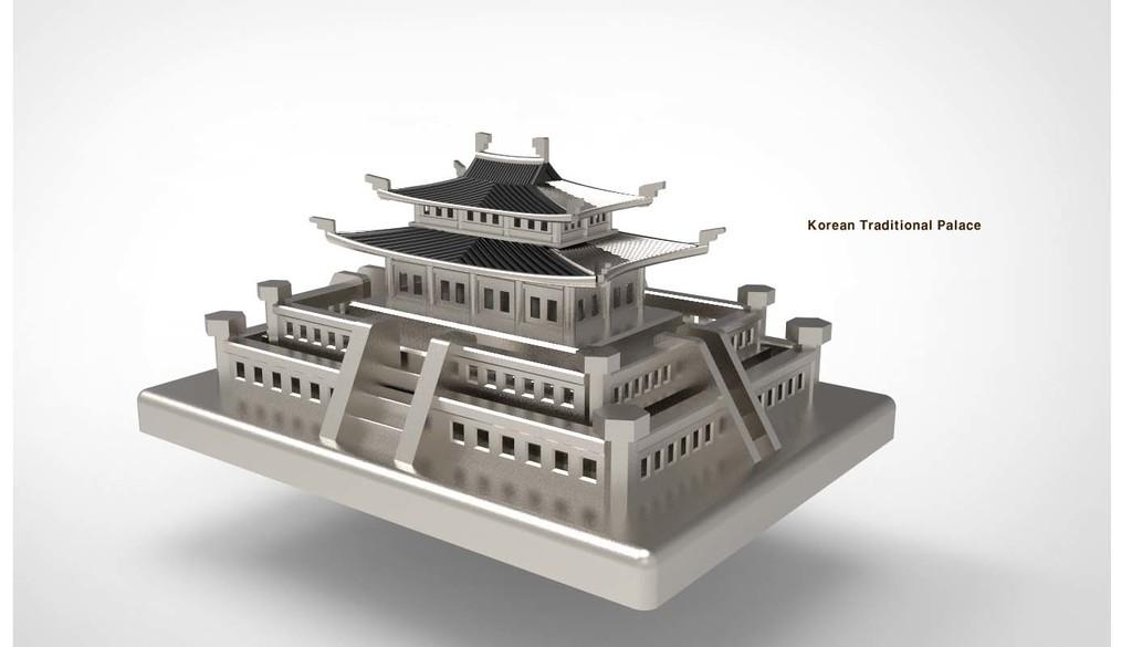Korean Traditional Palace Architecture 3d model