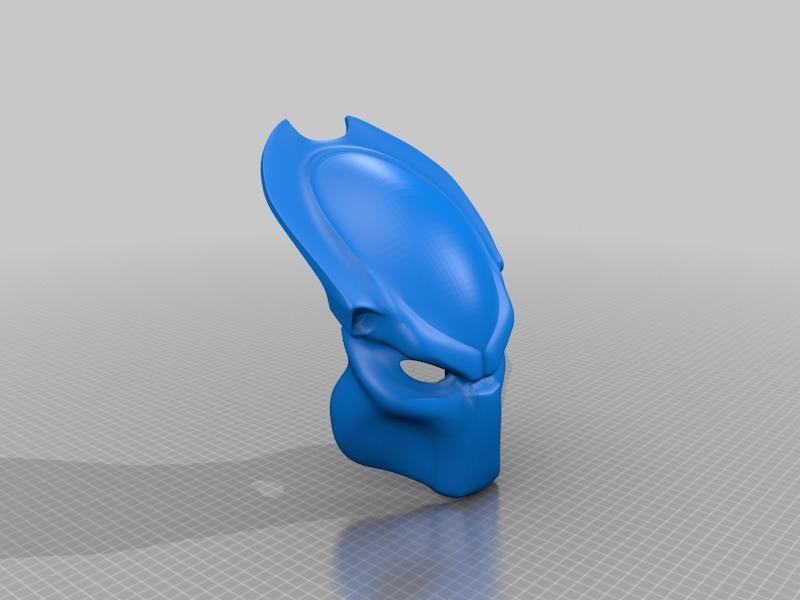 Predator Bio Mask (adult version) one piece model. 3d model