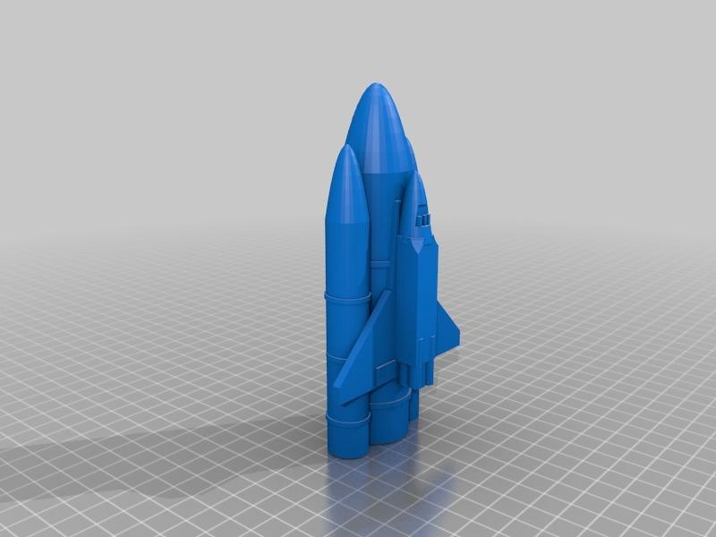 nasa rocket ship 3d model
