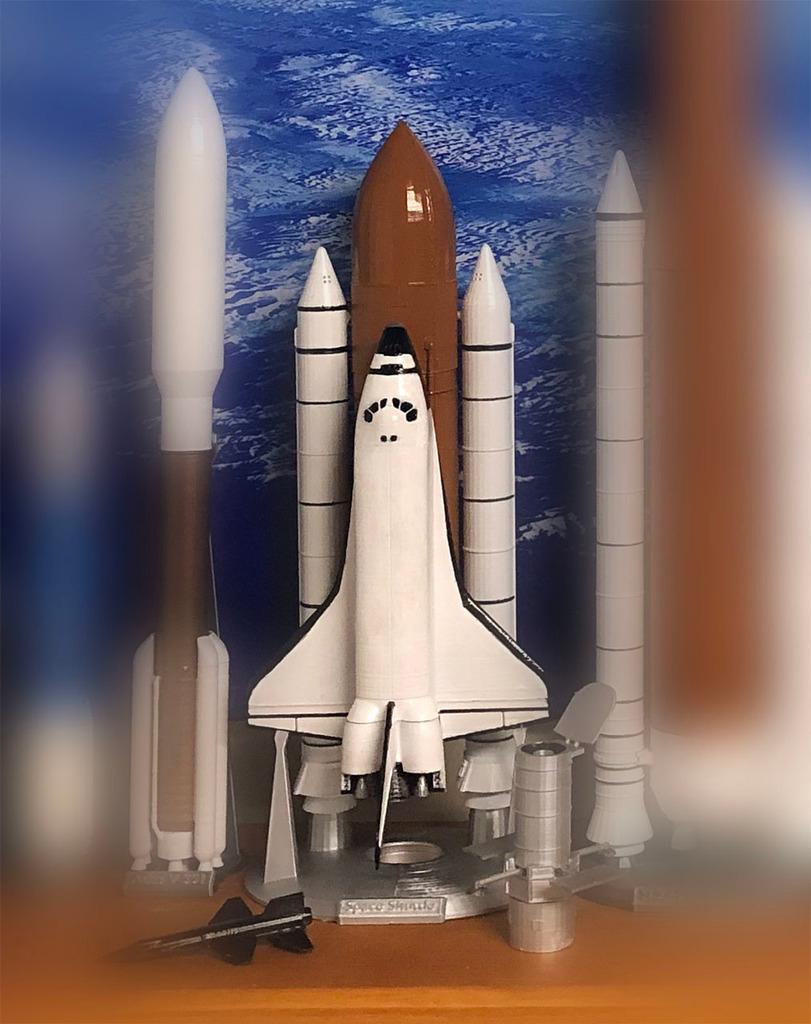 NASA Space Shuttle, 1/200 scale (remix) 3d model