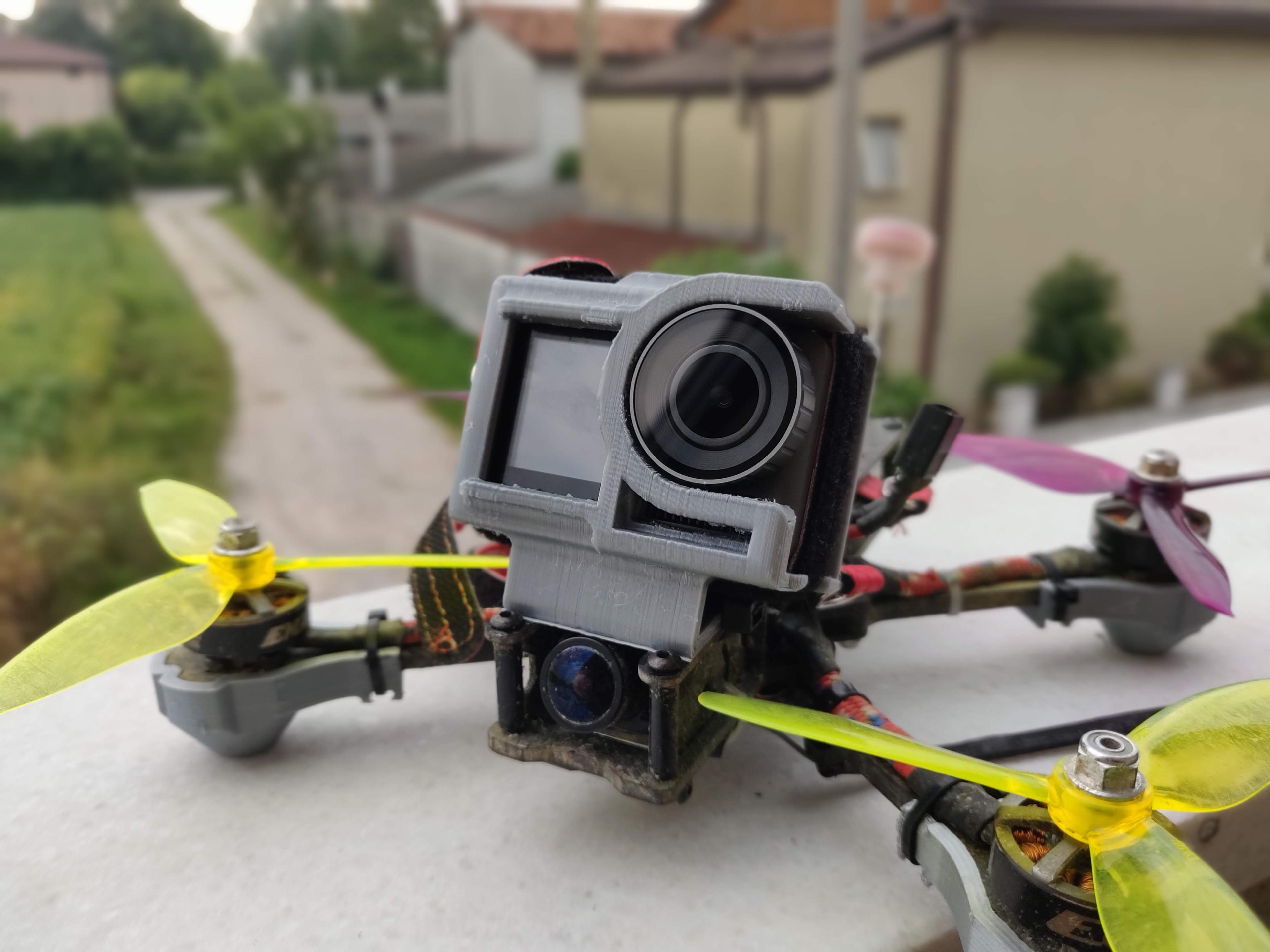 ToughMount - Dji Osmo Action on FPV drone  3d model
