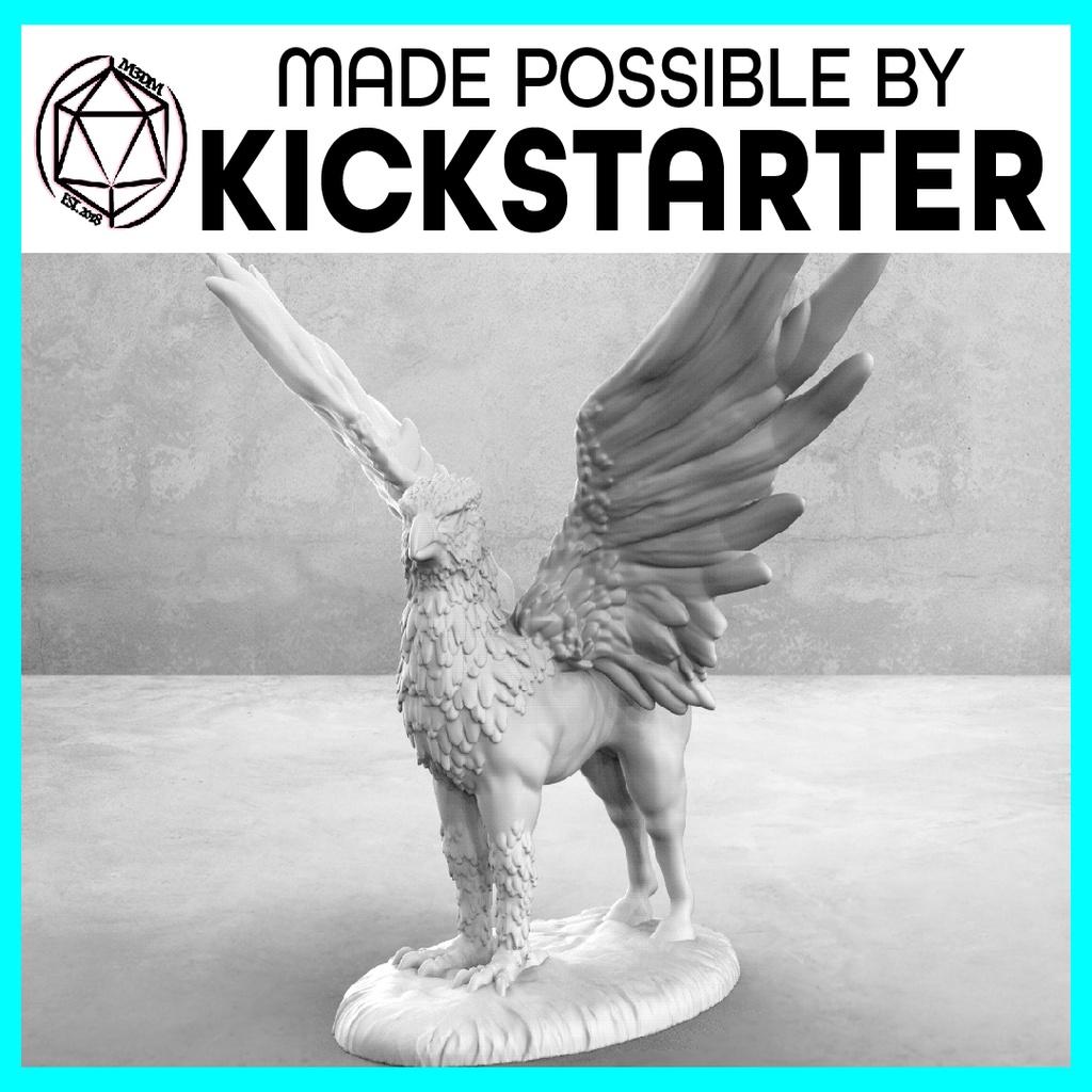 Hippogriff - Casual Pose - Tabletop Miniature 3d model