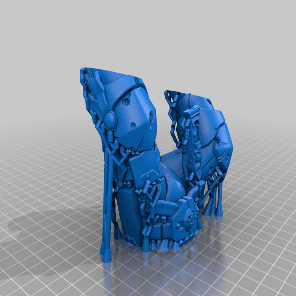 "Jazza's Warhammer 40k Space Marine Sculpture" STL versions 3d model
