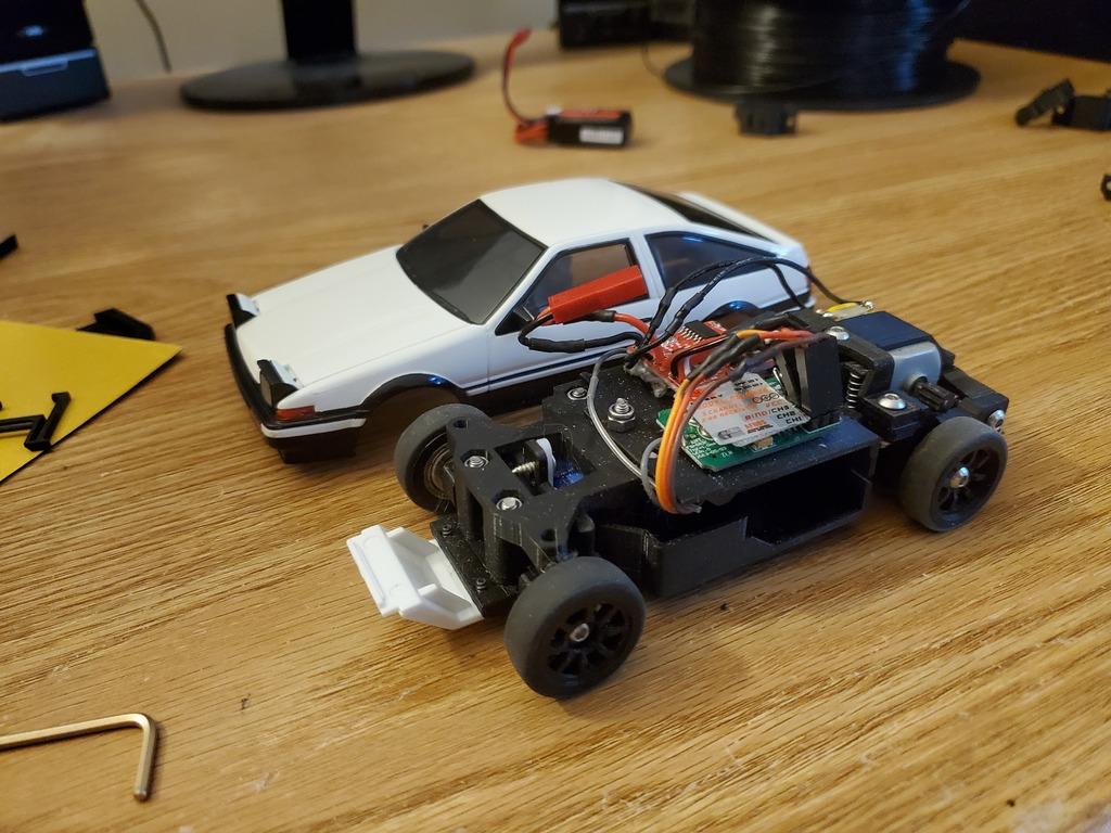 Fully Printed 1:28 RC Car Chassis (MINI-Z compatible) 3d model