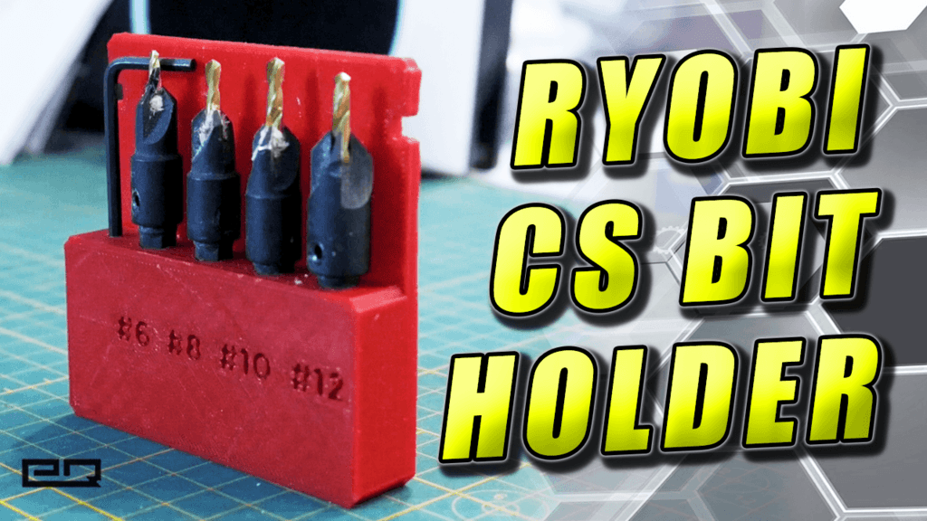 Case for Ryobi 5 Piece Countersink Set (With Embedded Magnet) 3d model