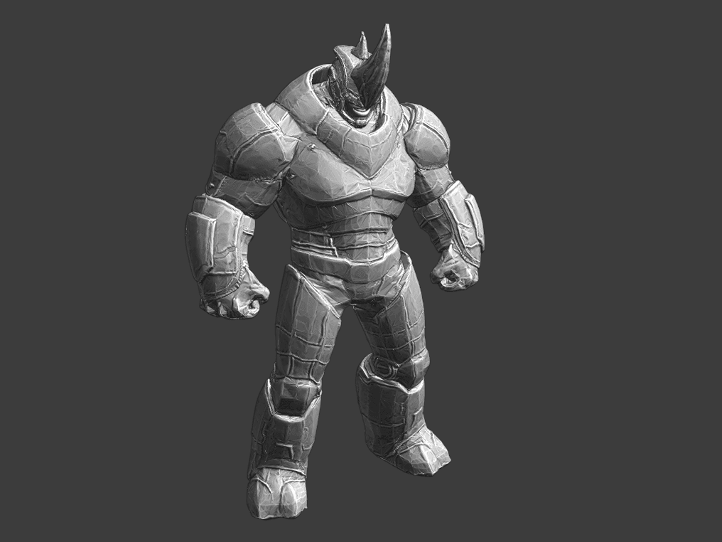 Rhino - Marvel (Presupported 32mm Wargaming Miniature) 3d model