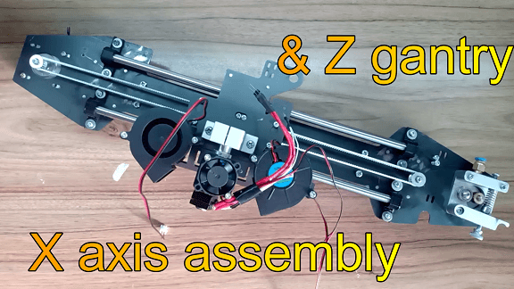 Z gantry & x axis for 3-in-1 3d printer cnc hybrid 3d model
