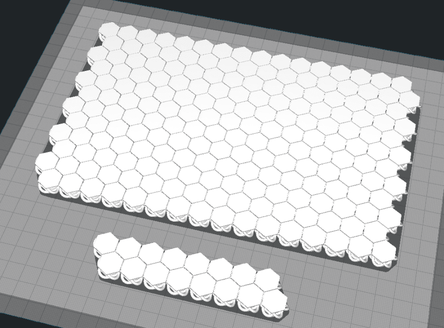 NASA Fabric Hexagons - Dual Hex faced 3d model