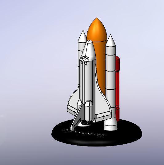 Space shuttle Atlantis model 3d model
