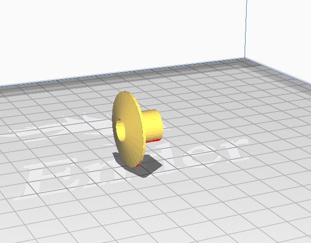 Dish washer recessed grommet 3d model