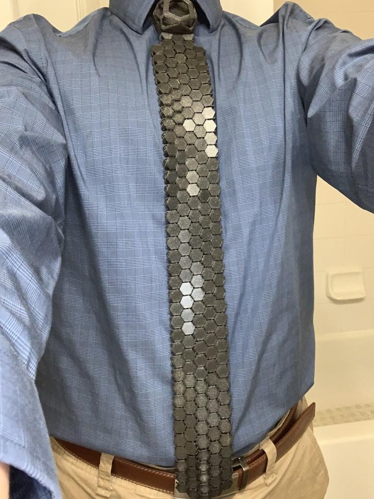NASA Chainmail Necktie 3d model