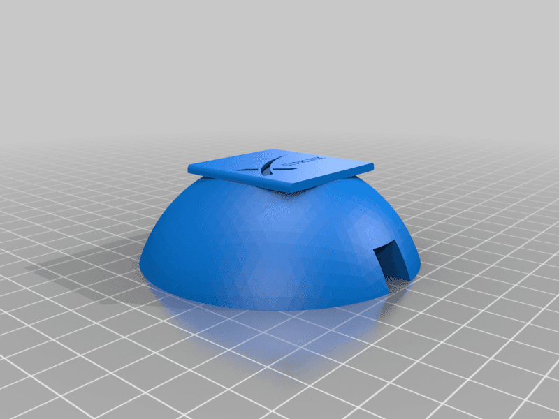 Starlink - Wall Grommet with Rainshield Dome 3d model