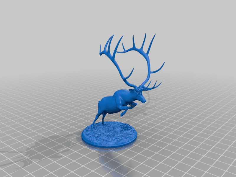 Elk minature for tabletop gaming 3d model