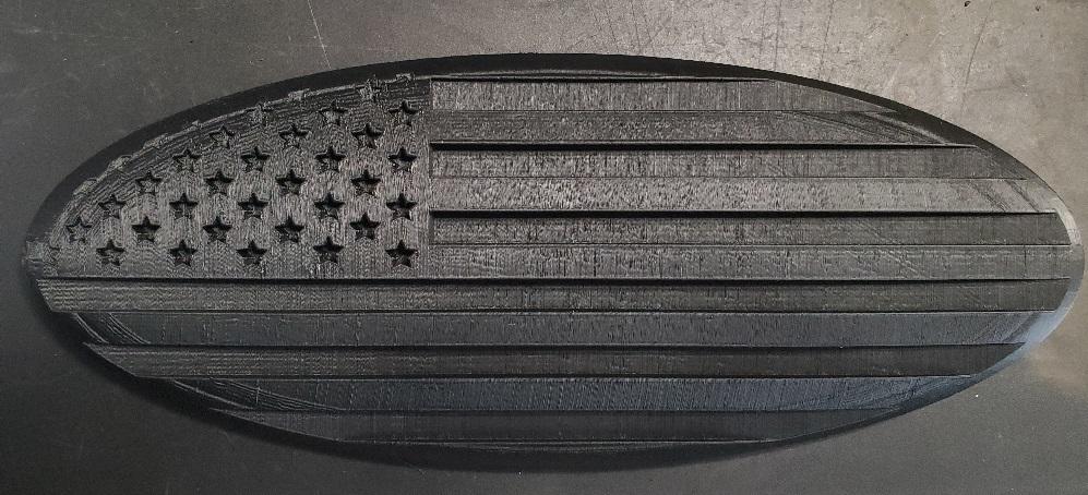 2017-2019 Ford Flag Tailgate Emblem 3d model