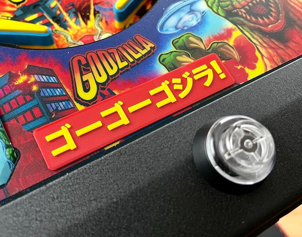 Stern Godzilla Pinball Seizure Warning Cover 3d model