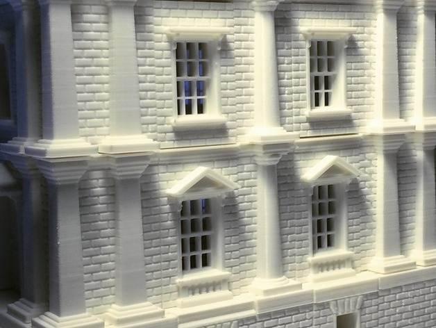 Printable Architecture Kit 2 Victorian Town House 3d model