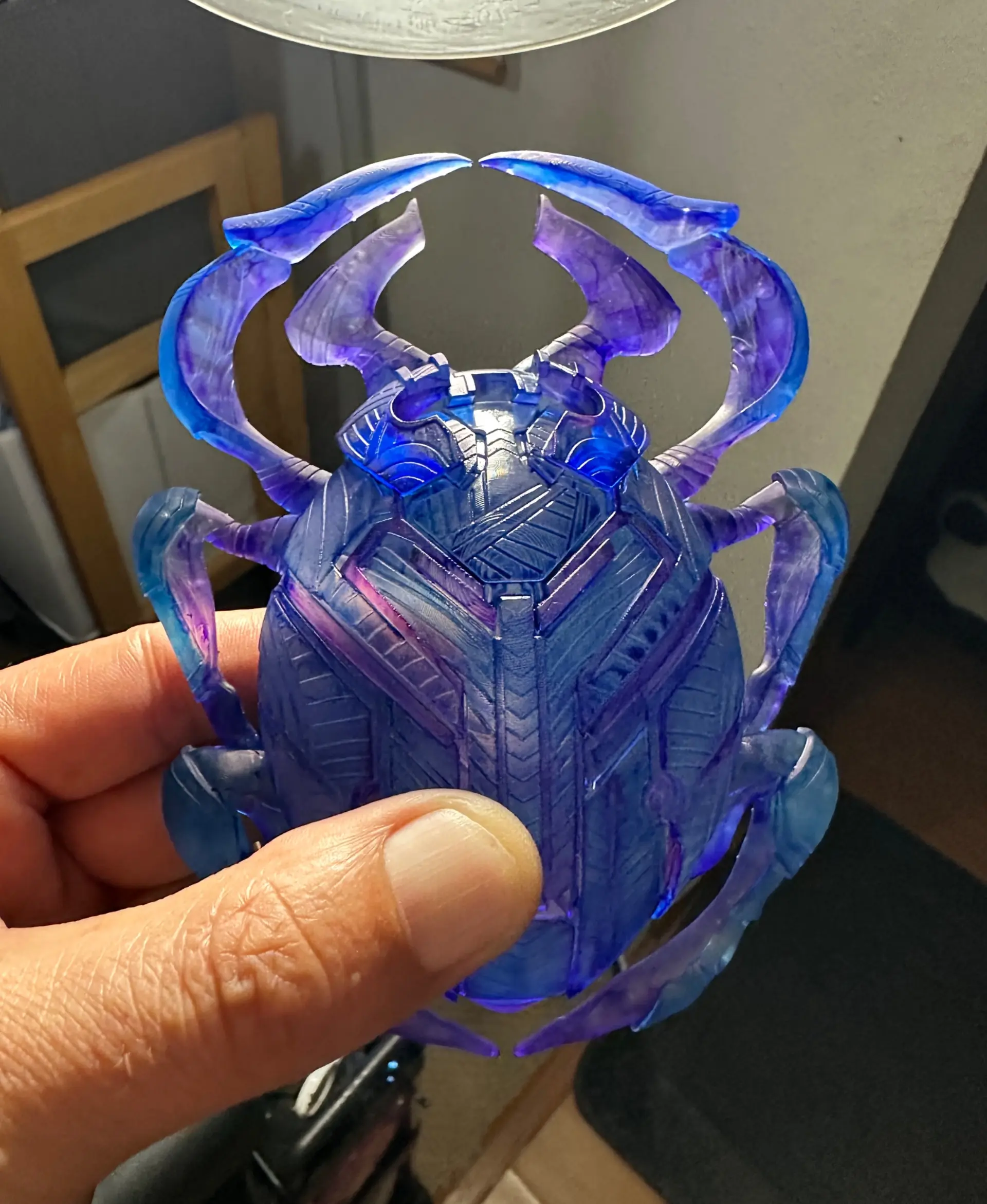 Static Blue Beetle Scarab - 3D model by NikkoIndustries on Thangs