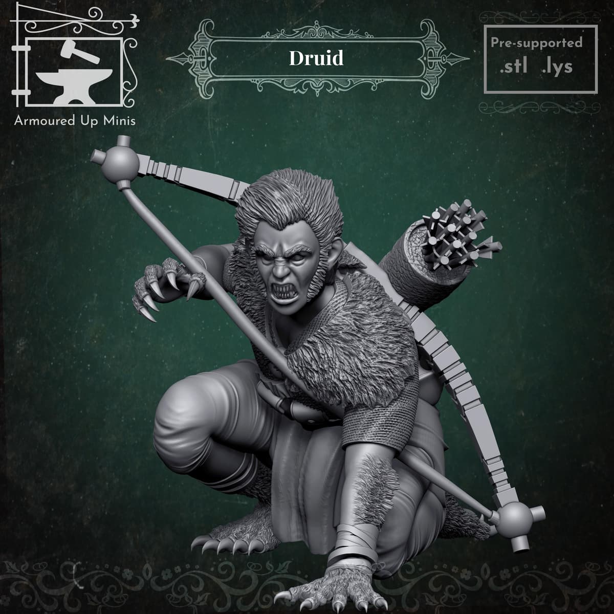 Kip Sims Model Kip the Druid - 3D model by Armoured Up Minis on Thangs