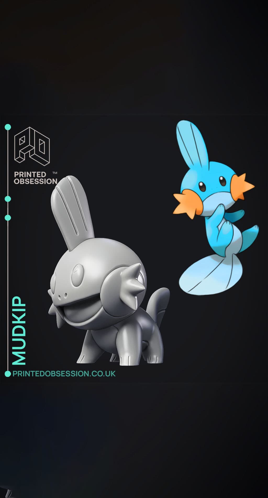 Mudkip Rug Mudkip - Pokemon - Fan Art - 3D model by printedobsession on Thangs