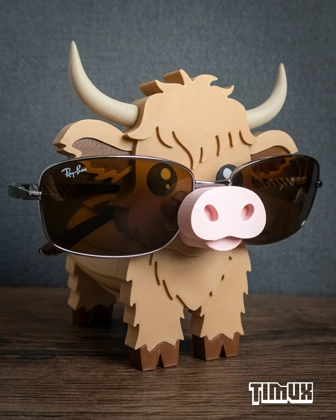 Timux HIGHLAND COW GLASSES HOLDER - 3D model by TIMUX on Thangs