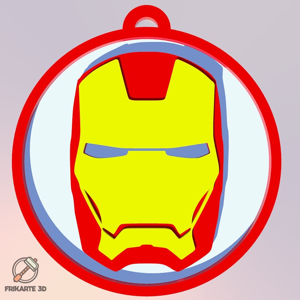 Iron Man Keychain - 3D model by frikarte3D on Thangs