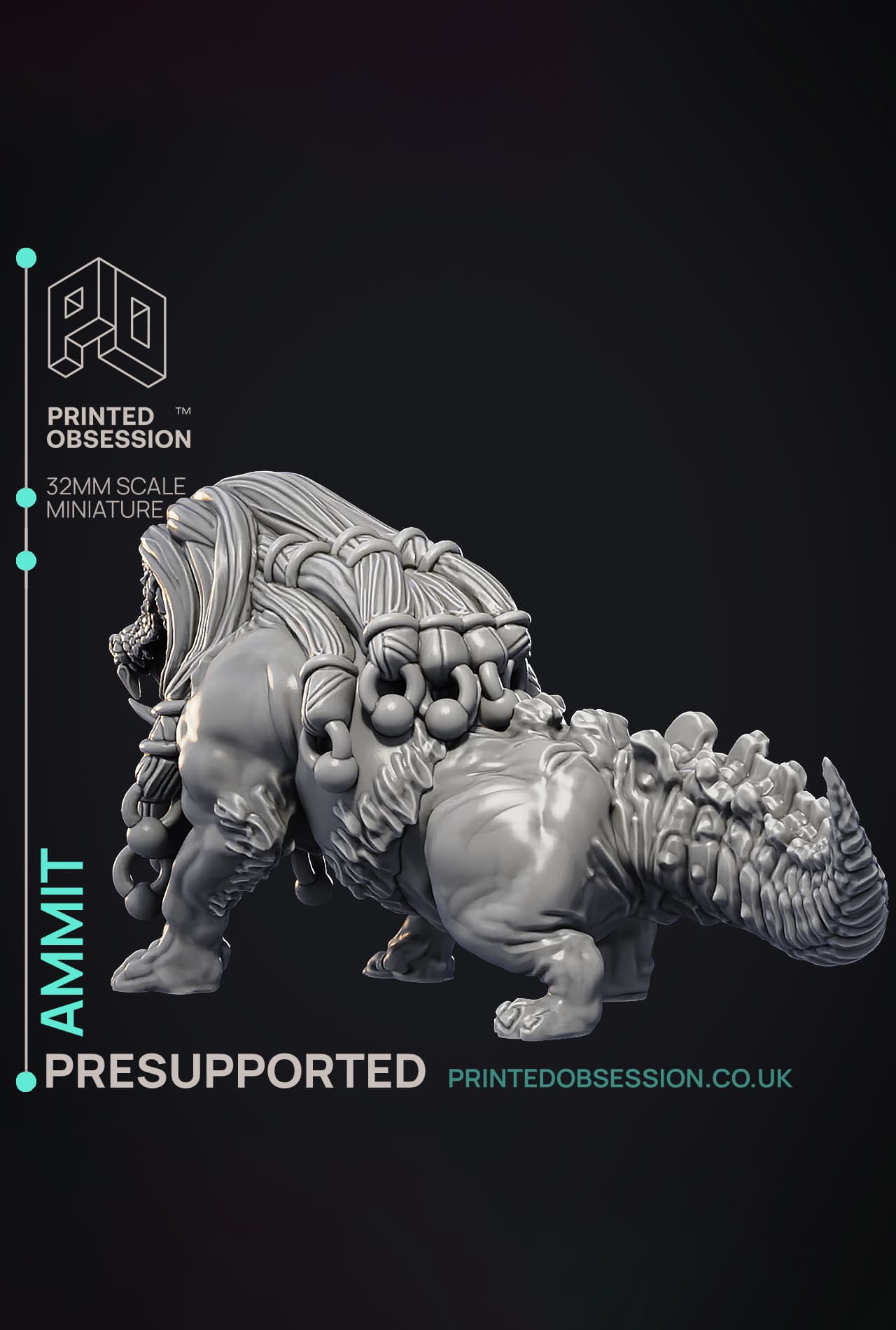 Ammit Model Ammit - Devourer of Hearts - Court of Anubis - PRESUPPORTED ...