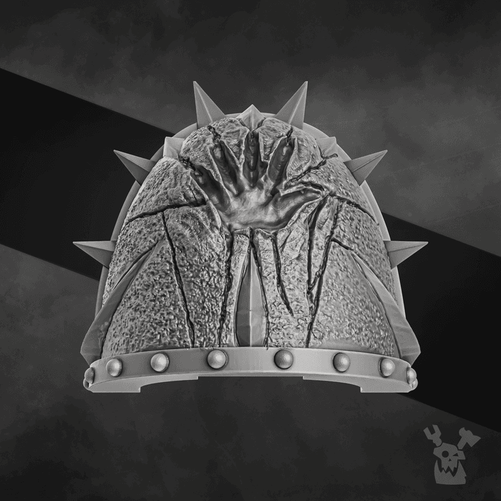 Cursed Shell Hand Cursed Hand Shoulder Pads - 3D model by dakkadakka.store on Thangs