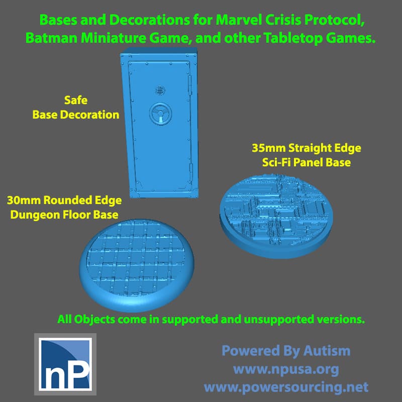 Base Do Batman MCP - Batman Miniature Game Bases and Safe - 3D model by np_dev on Thangs