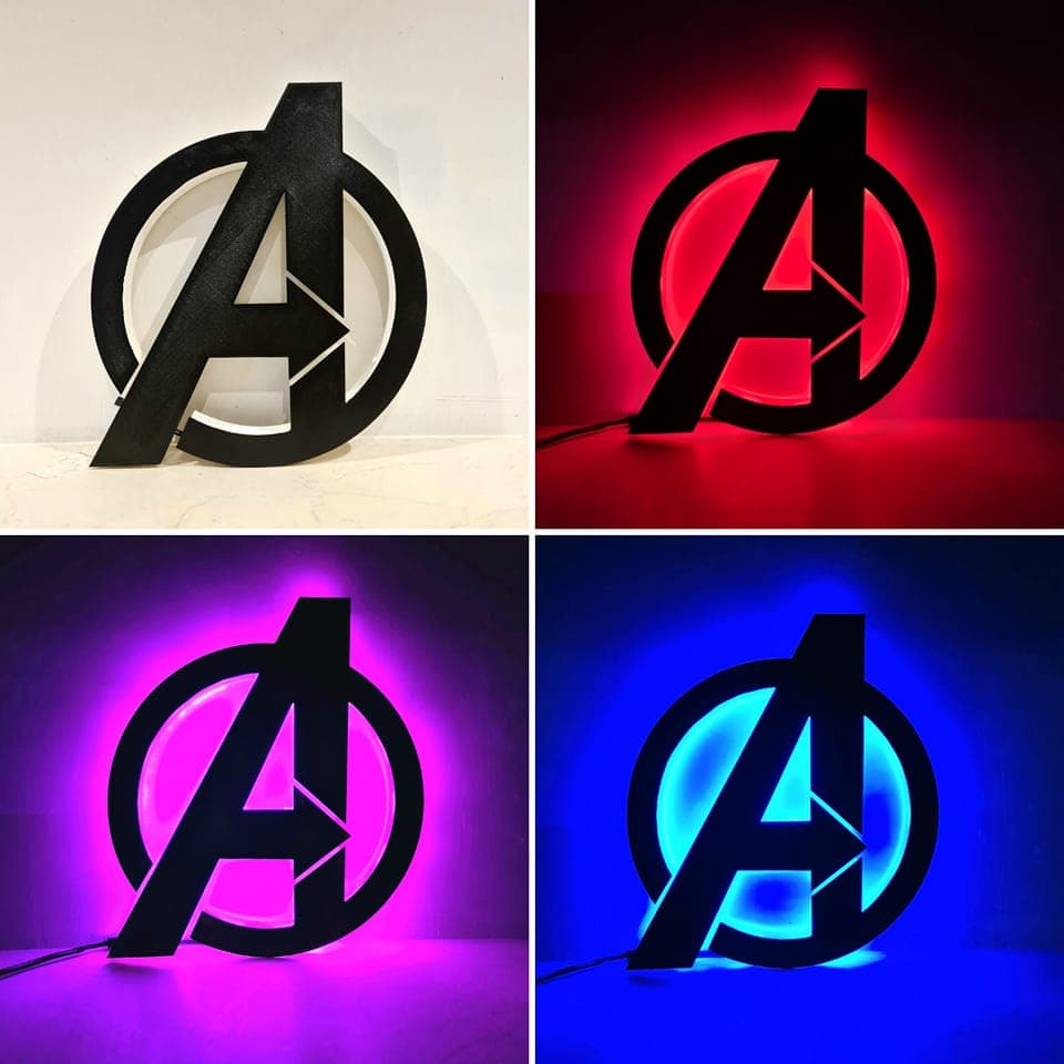 Marvel Led Box Avengers led box - 3D model by 3D prints and gifts on Thangs