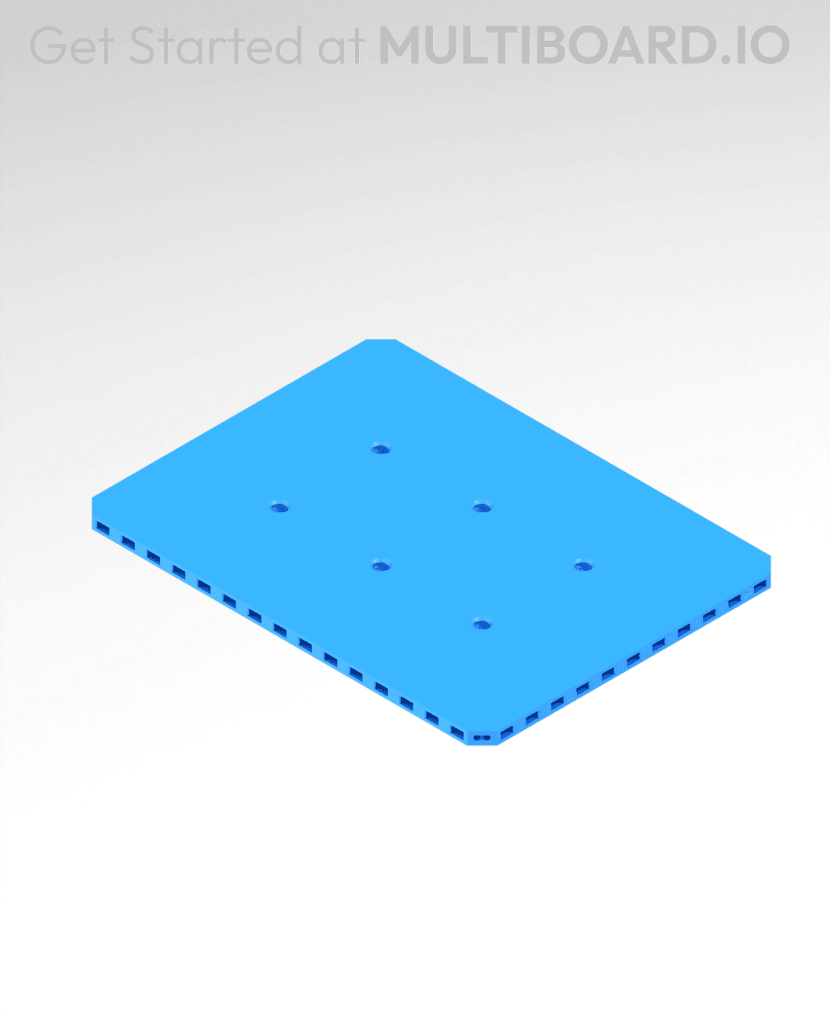 8x6 MU Small Thread CU Plate - 3D model by Multiboard on Thangs