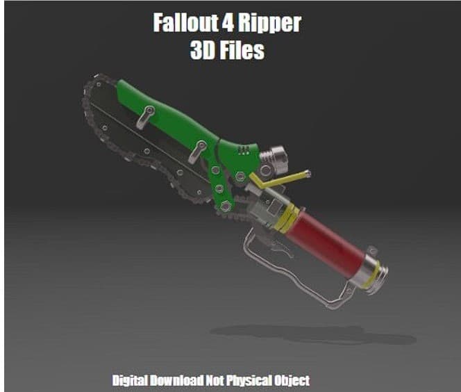 3d Model Ripper FO4 Ripper - 3D model by ReProps03 on Thangs