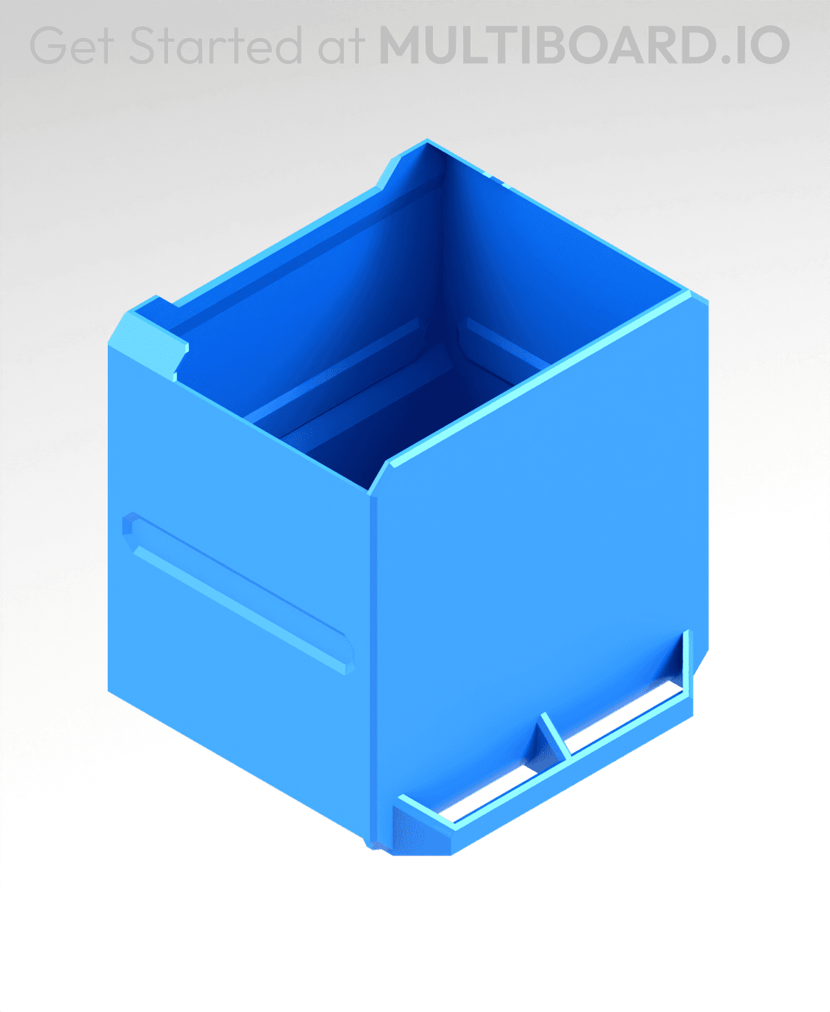 Multibuild Storage 2x2x1.5 LU - Magnetic - Simple Multibin Drawer - 3D model by MultiBuild ...