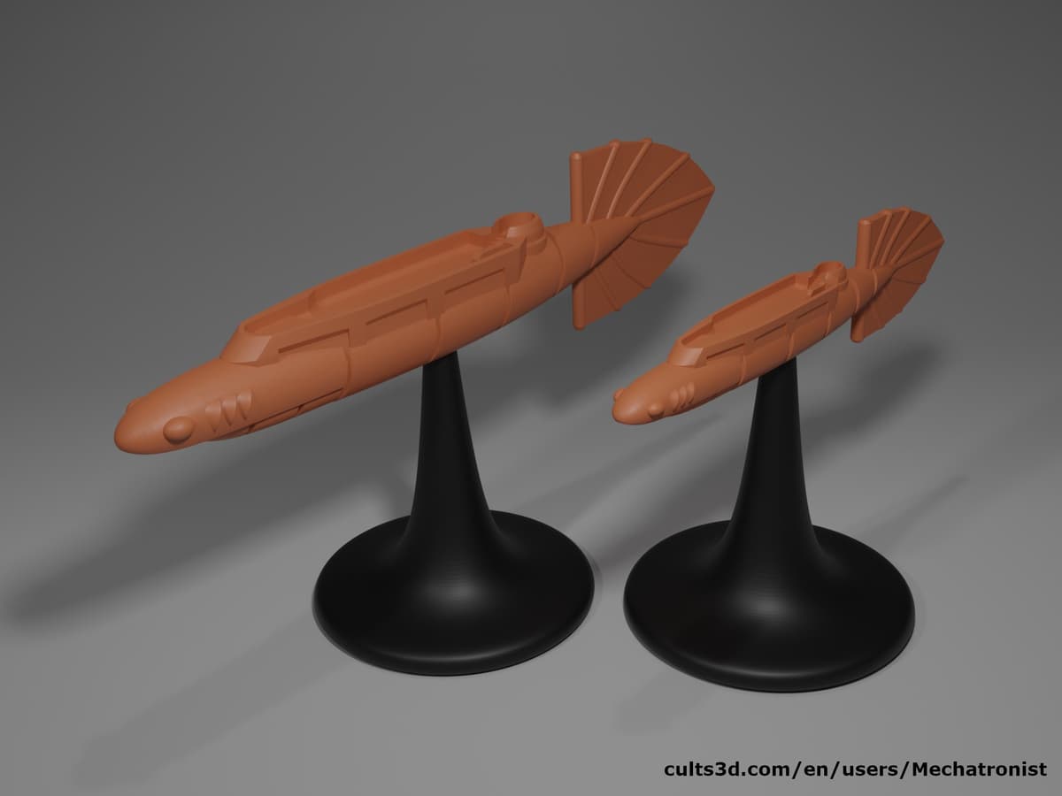 Lamp Rey Dnd Lamprey Ship Spelljammer Miniature from DnD - 3D model by Mechatronist ...