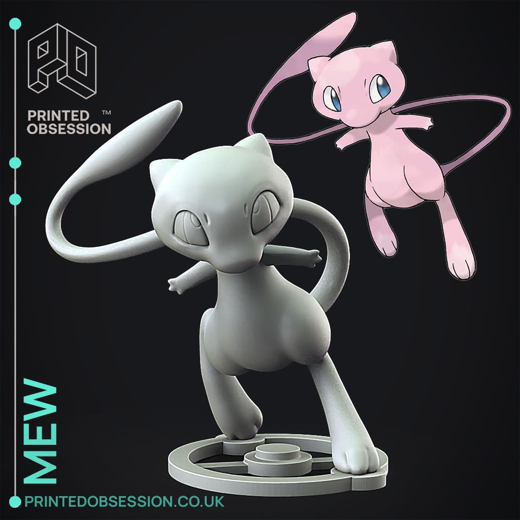 Mew Reference Mew - Pokemon - Fan Art - 3D model by printedobsession on Thangs