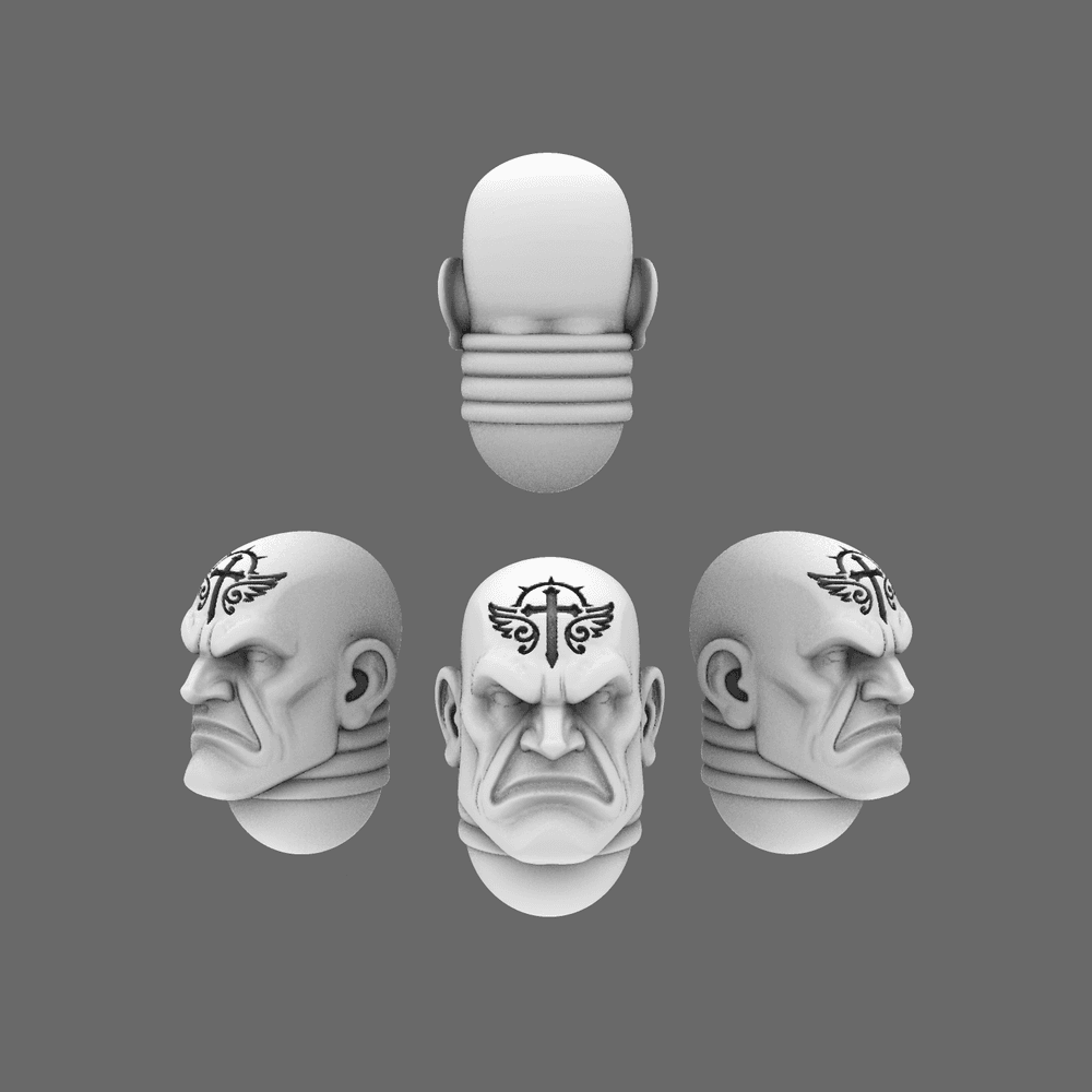 Heads Knight Android Arthurian Knights V10 Faithful Exposed Heads - 3D model by ...