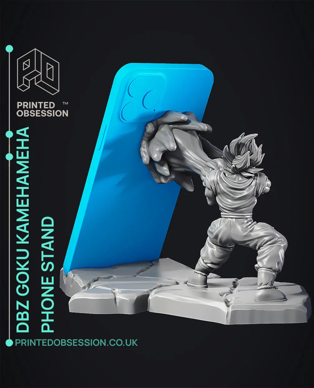 Dbz Phone Stand Goku Kamehameha - Phone Stand - Dragon Ball Z - Fan Art - 3D model by ...