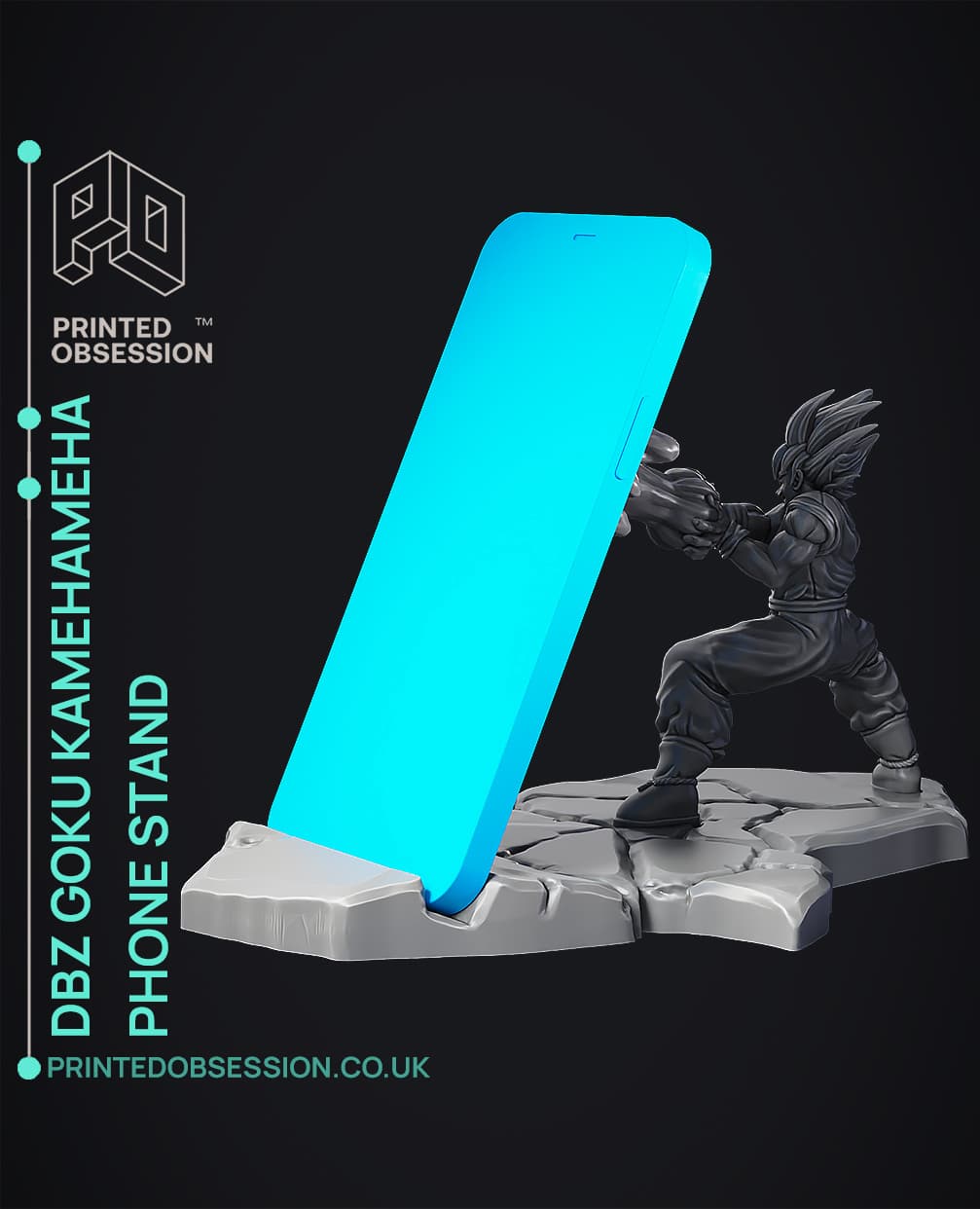 Dbz Phone Stand Goku Kamehameha - Phone Stand - Dragon Ball Z - Fan Art - 3D model by ...
