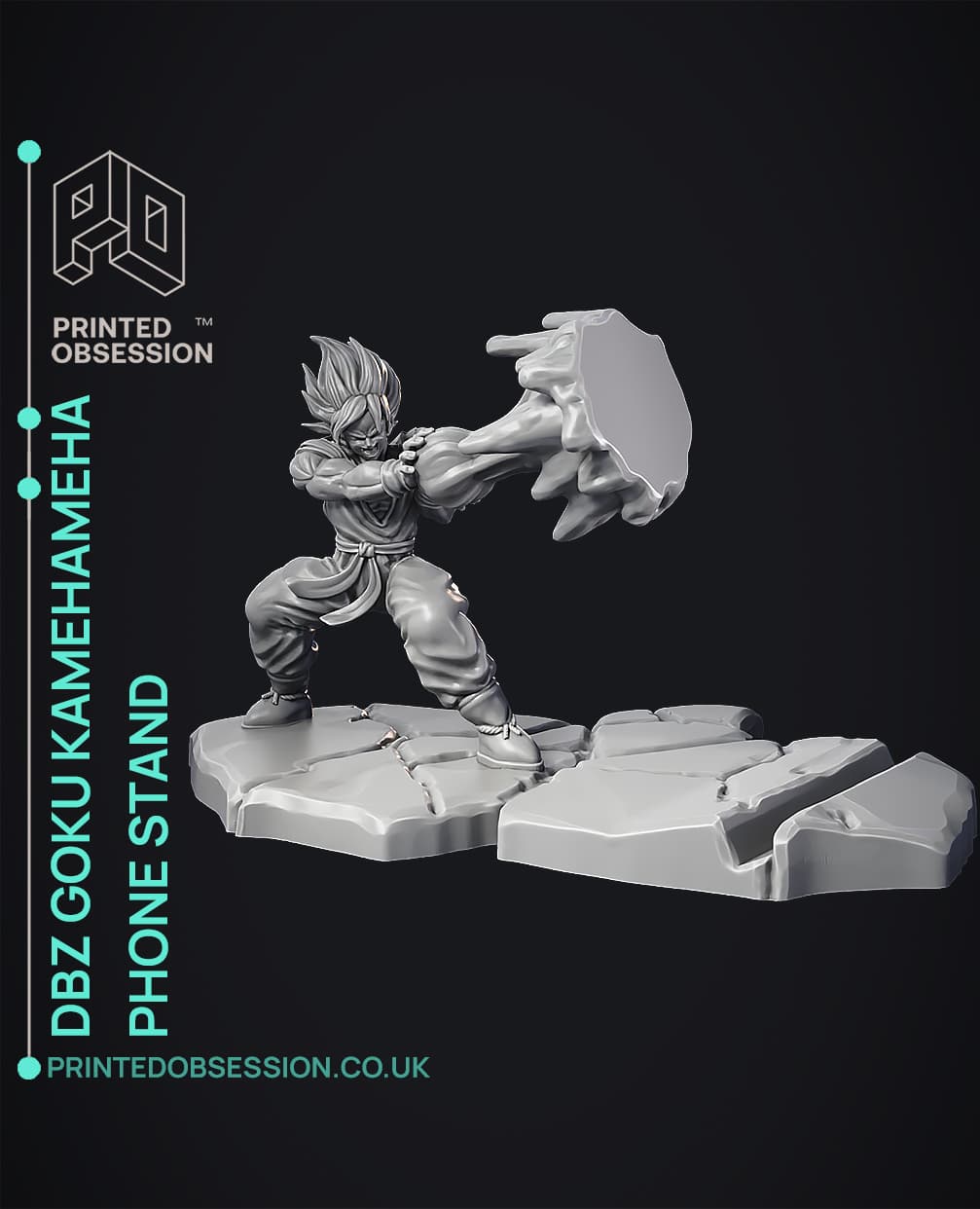 Dbz Phone Stand Goku Kamehameha - Phone Stand - Dragon Ball Z - Fan Art - 3D model by ...