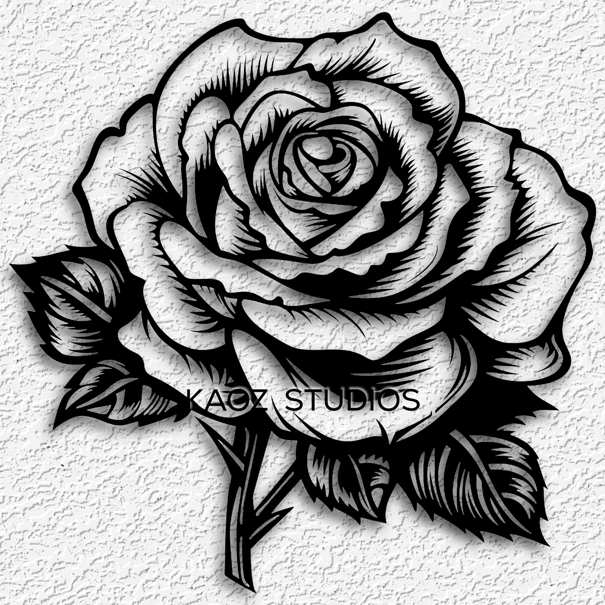 realistic rose wall decor flower wall art floral decoration - 3D model ...
