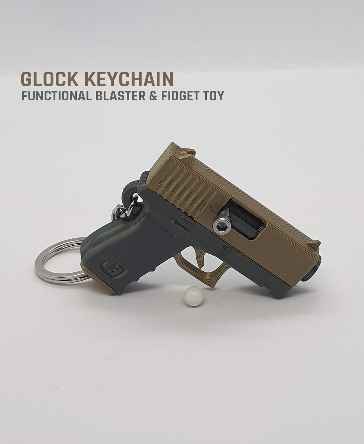 Gun Fidget Keychain Bolt Action Rifle Keychain - 3D model by Jaatinen3D on Thangs