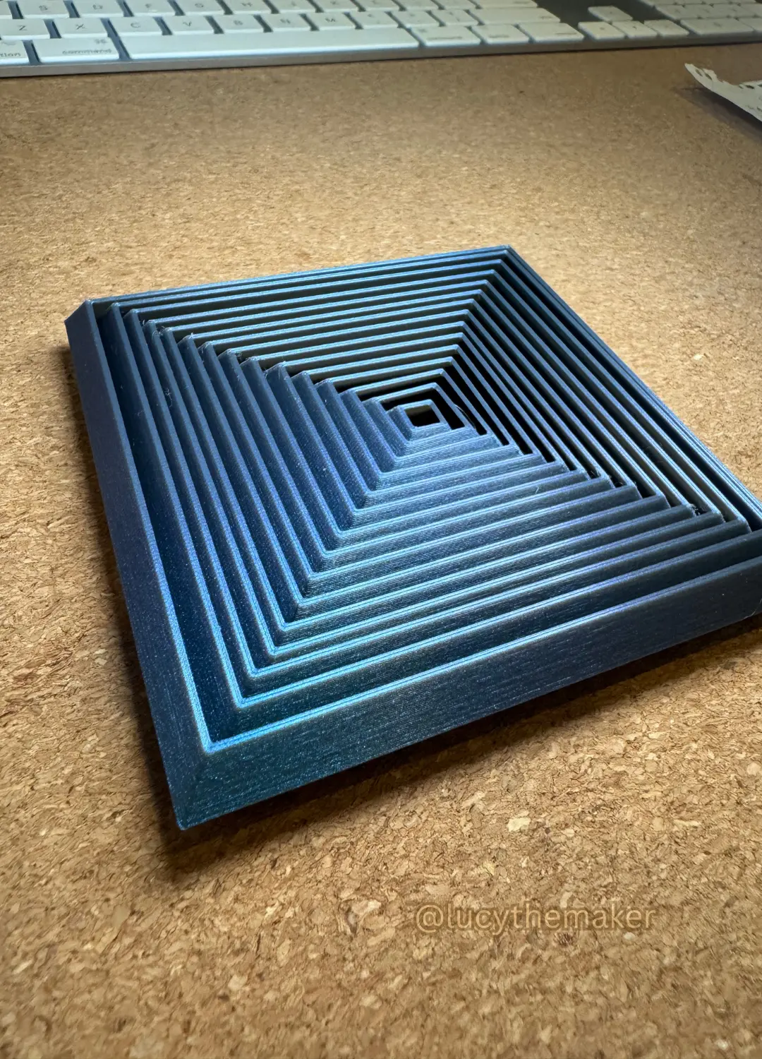 Fidget Wave Square Hypnotic Square Fidget toy - 3D model by lucythemaker on Thangs