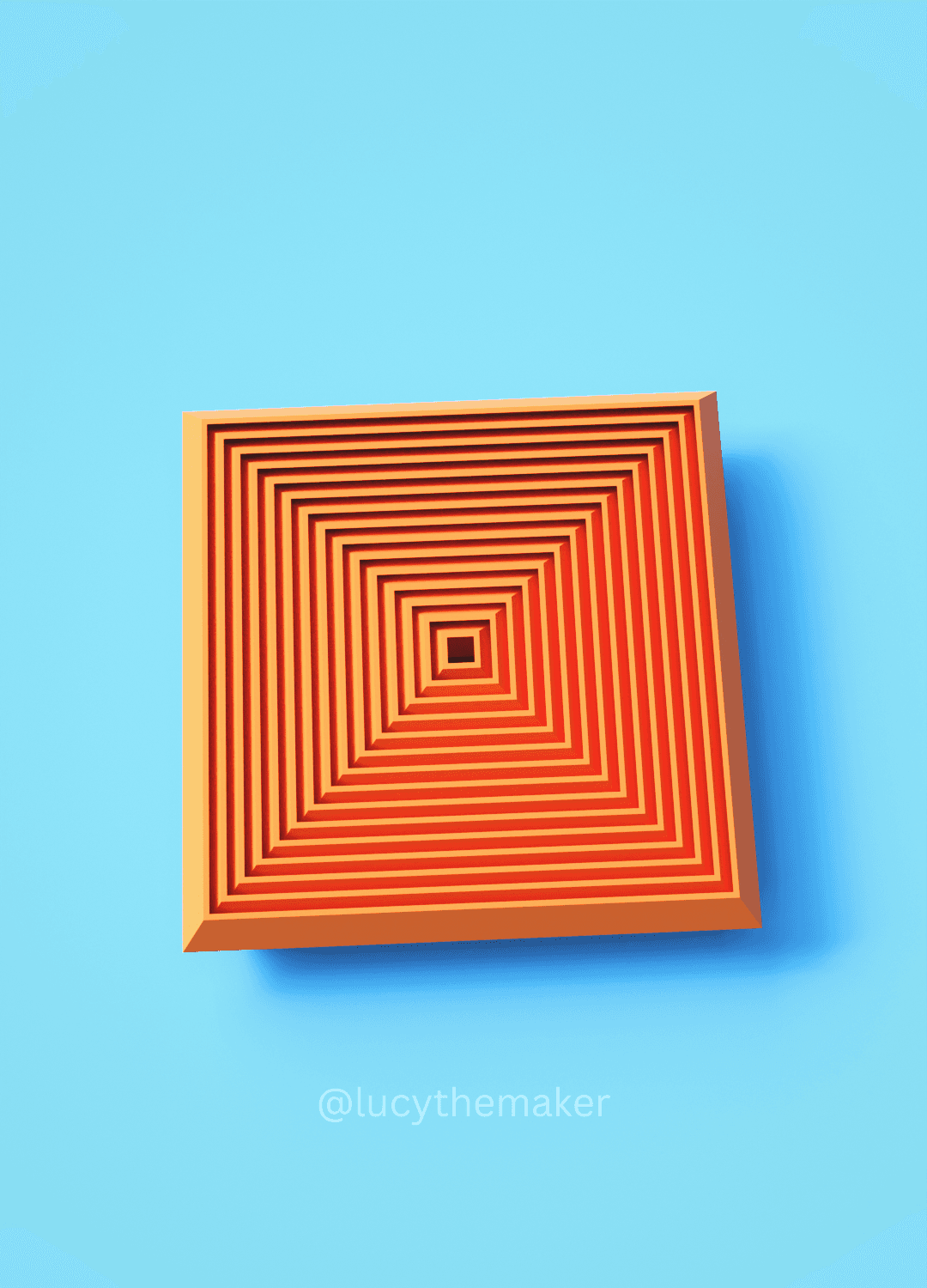 Fidget Wave Square Hypnotic Square Fidget toy - 3D model by lucythemaker on Thangs