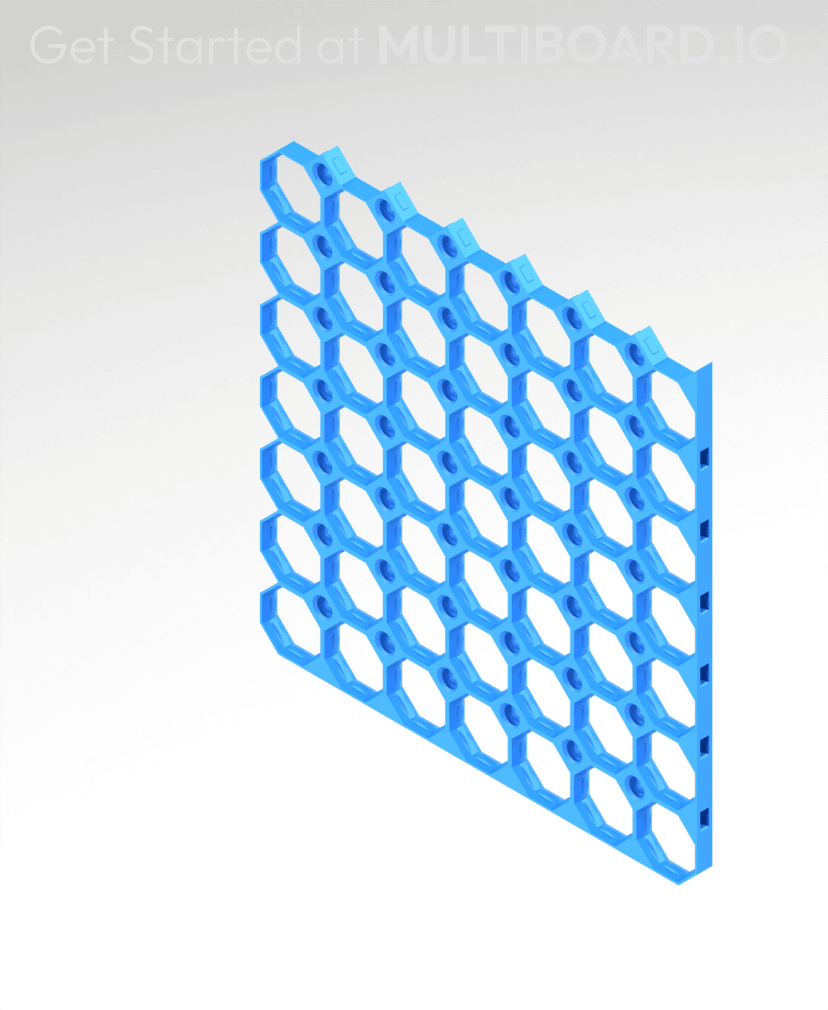 Multiboard Innner Coner 7x7 MU Bottom Right Corner - Multiboard Border Tile - 3D model by ...