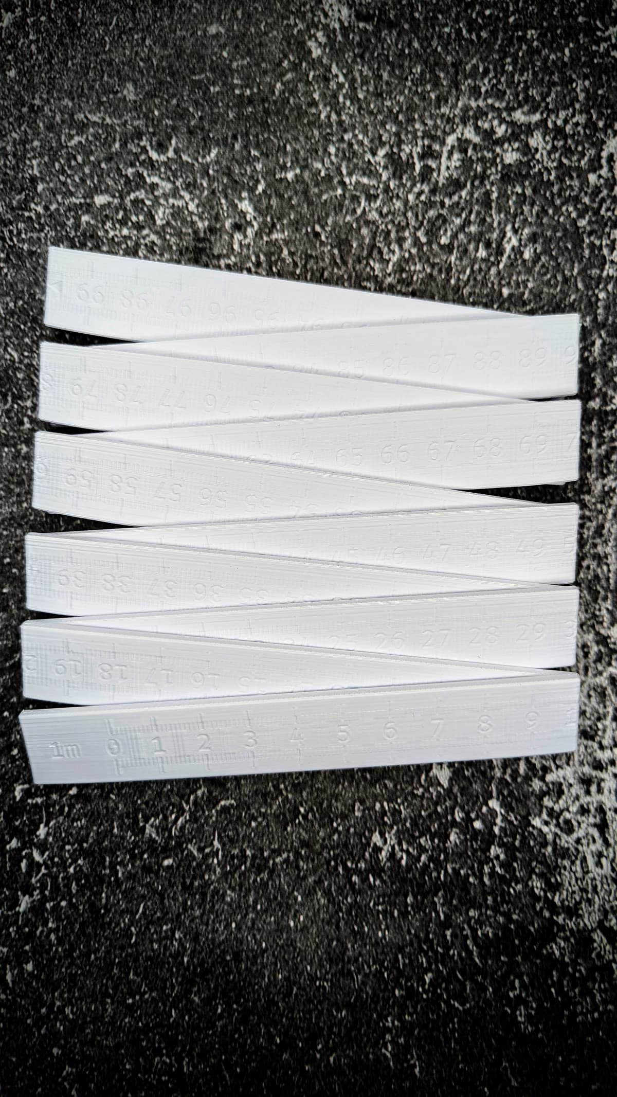 1m Folding Ruler Print in Place Measuring Tool - 3D model by Fresh ...