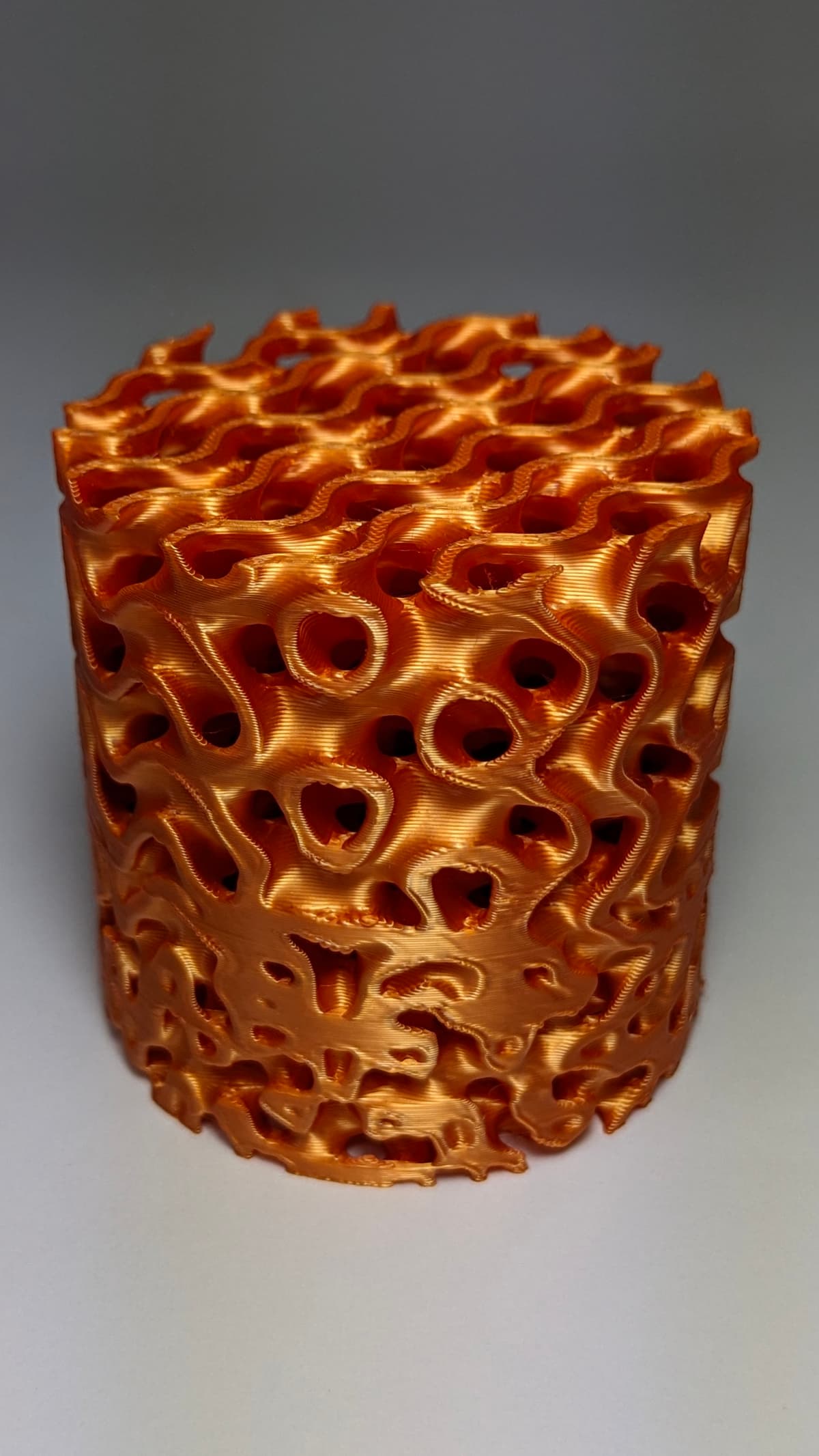 Gyroid Inverted SSurface to Gyroid Transition Cylinder - 3D model by PILED on Thangs