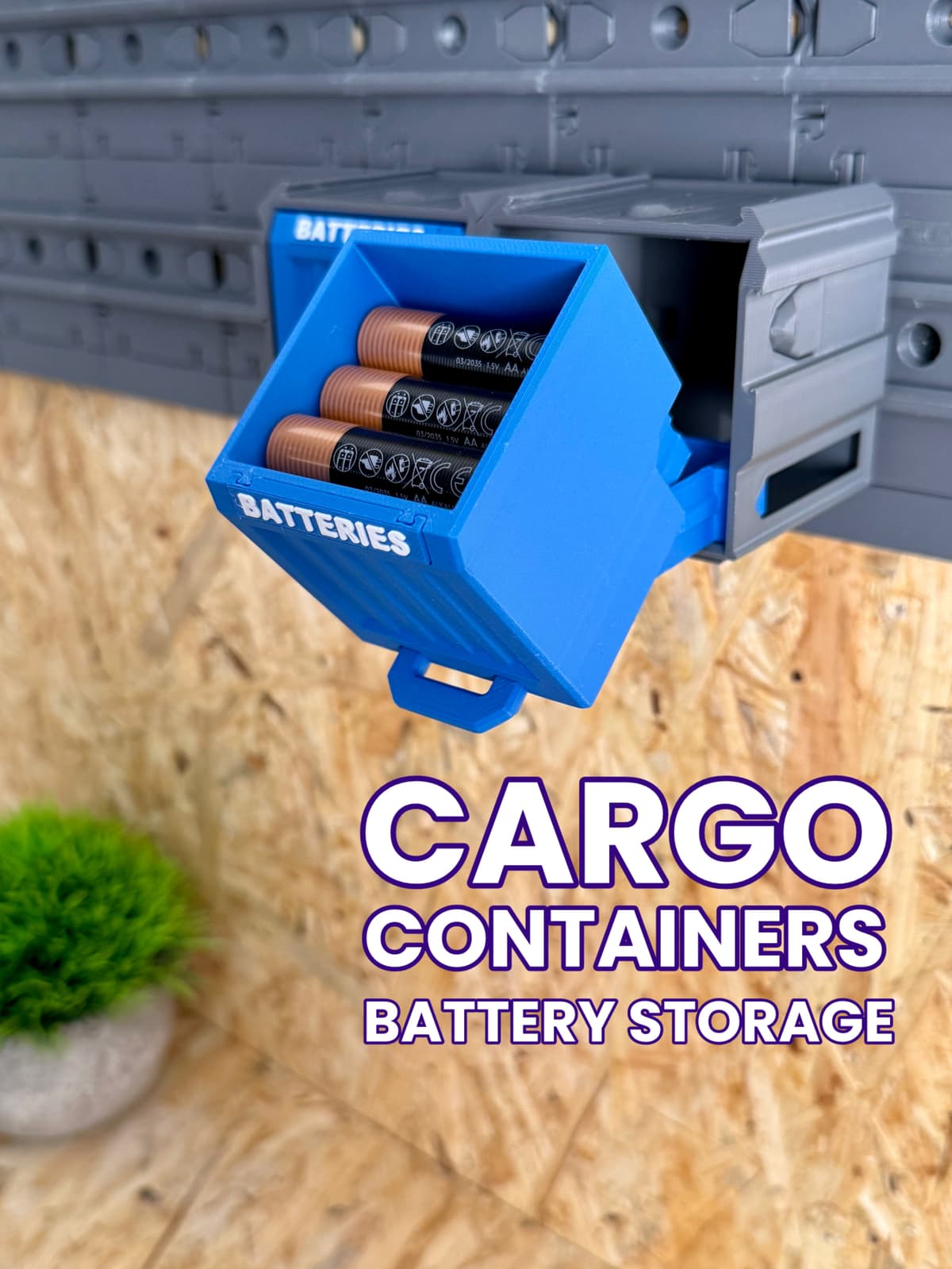 Battery Container Can Cargo Containers: Battery Storage - 3D model by Play Conveyor on Thangs