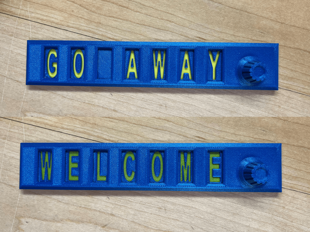 Welcome Word Swap Sign - 3D model by 3dprintingworld on Thangs