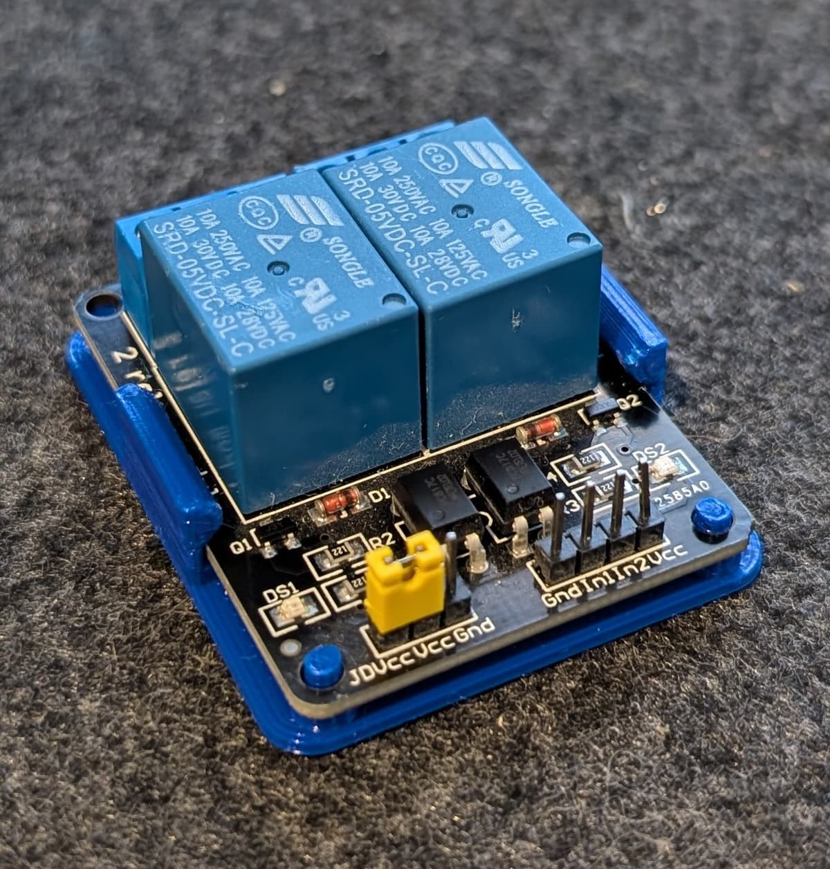 HL-52S 2 Relay Module Clip Mount - 3D model by STXXY on Thangs